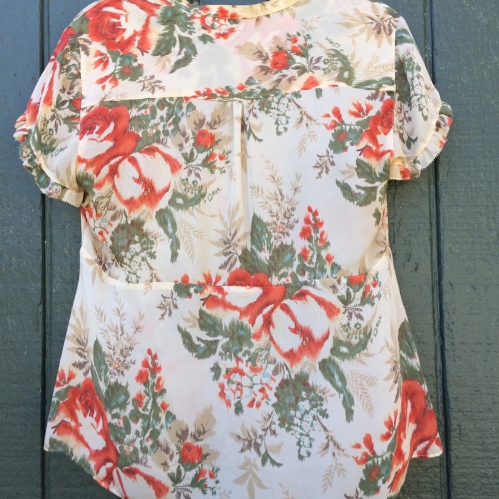 Madison Studio Button Down Blouse Size Small - image 7
